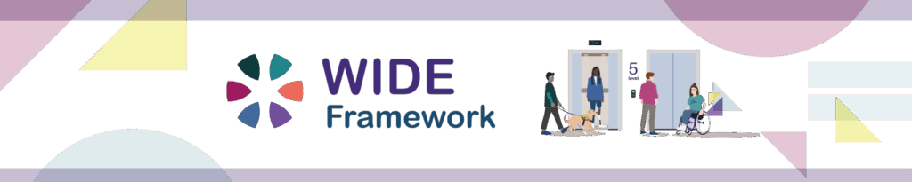 WIDE Framework Launch - featuring illustrations of a vibrant and diverse workplace